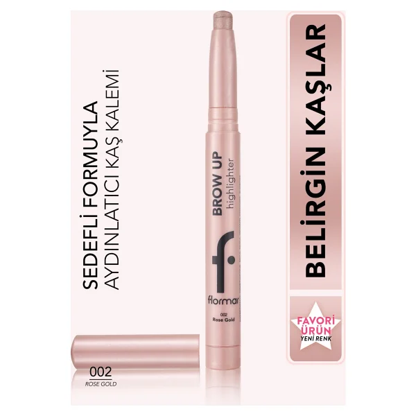 Flormar Brow Up 002 Rose Gold Kalem Highlighter - Görsel 9