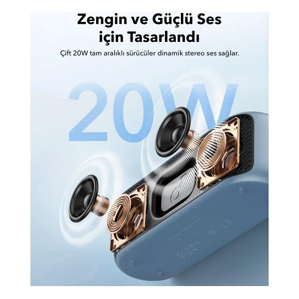 Anker Soundcore Motion 100 Mavi Bluetooth Hoparlör - Görsel 5