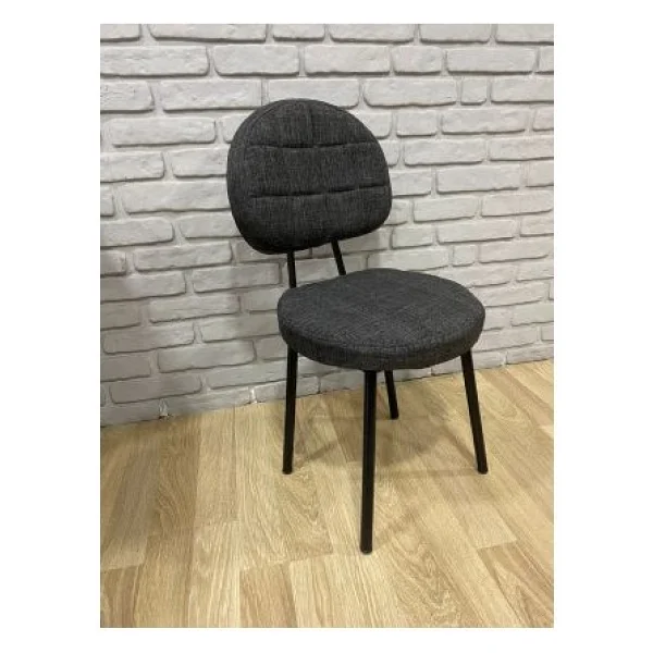 Bambeds Mobilya 4 Adet Poverty Sandalye Siyah Mutfak Salon Yemek Odası Sandalyesi Metal Ayak - Görsel 2