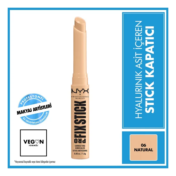 Nyx Professional Makeup Pro Fix Stick Kapatıcı 06 Natural Kremsi Yapı İle Kolay Uygulama - Görsel 9