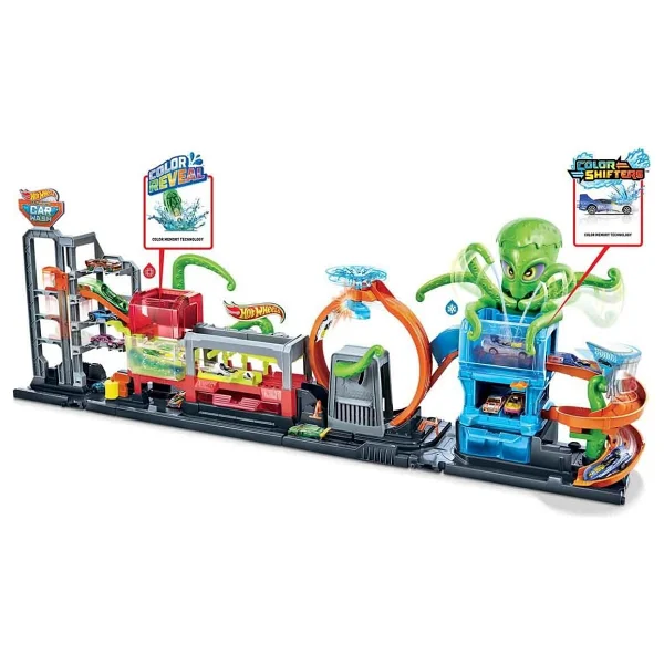 Hot Wheels Dev Ahtapot İle Araba Yıkama Oyun Seti Gtt96 - Görsel 2