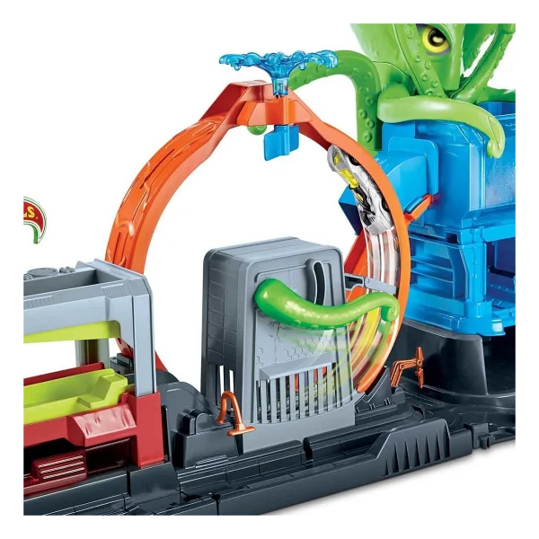 Hot Wheels Dev Ahtapot İle Araba Yıkama Oyun Seti Gtt96 - Görsel 4