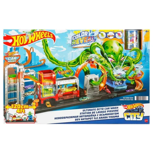 Hot Wheels Dev Ahtapot İle Araba Yıkama Oyun Seti Gtt96 - Görsel 7