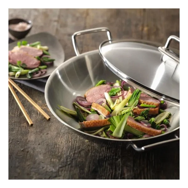 Zwilling Plus Cam Kapaklı Wok Tencere - Görsel 2