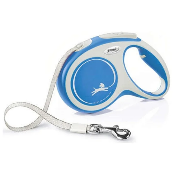 Flexi New Comfort 5 m Şerit Medium Mavi Otomatik Köpek Tasması - Görsel 4