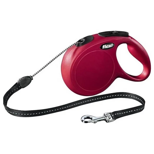 Flexi New Classic 8 M İp Medium Kırmızı Otomatik Köpek Tasması - Görsel 3