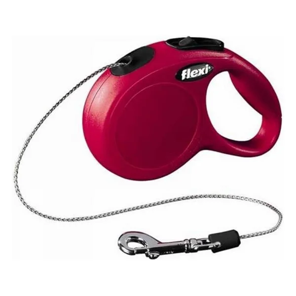 Flexi New Classic 3 M İp Xsmall Kırmızı Otomatik Köpek Tasması - Görsel 4