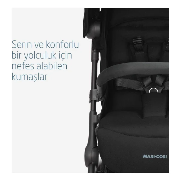 Maxi-Cosi Lara2 Essential Black Kabin Tipi Bebek Arabası - Görsel 10