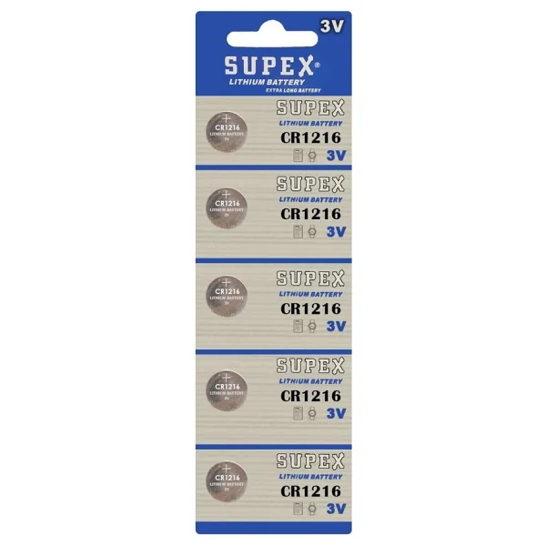 Supex Cr1225 5'li Düğme Pil - Görsel 10