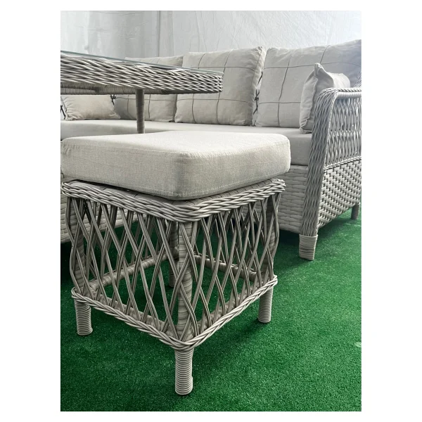 Tu Tienda Petra 3+1+1+Masa Puflu Rattan Bahçe & Balkon Takımı - Görsel 6