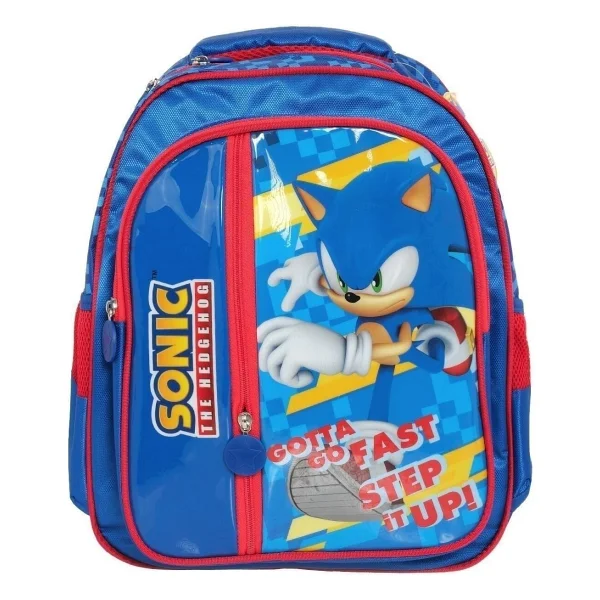 Sonic Okul Çantası Ergonomik Süngerli Sırt Paneli İle 37x29x12 Cm Çocuklar İçin - Görsel 6