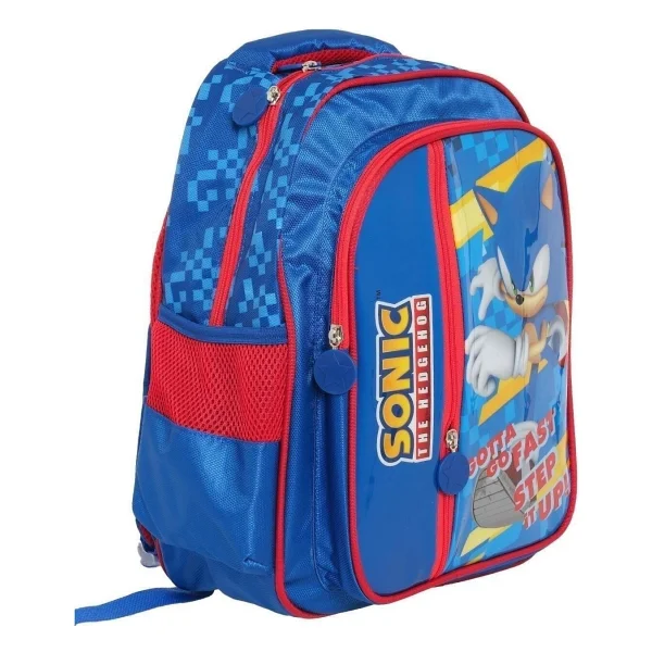 Sonic Okul Çantası Ergonomik Süngerli Sırt Paneli İle 37x29x12 Cm Çocuklar İçin - Görsel 2