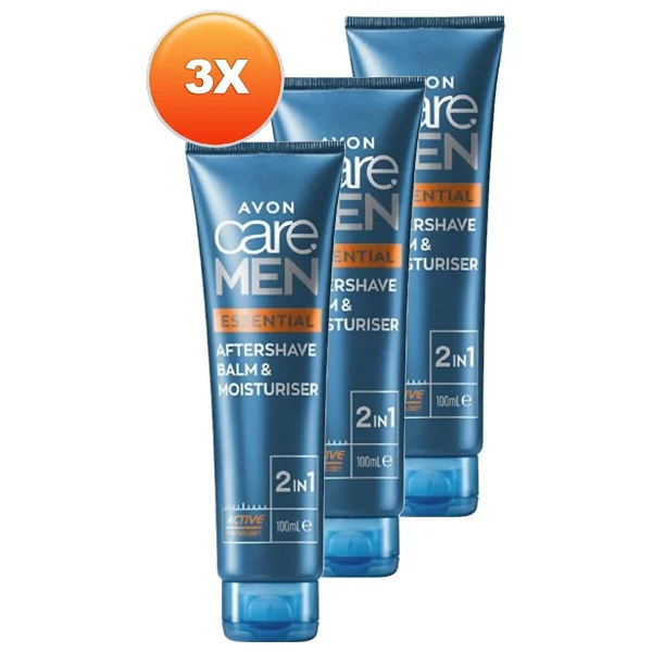 Avon Care Men Essential 2 İn 1 Nemlendirici 100 Ml 3 Adet Tıraş Sonrası Balsam - Görsel 2