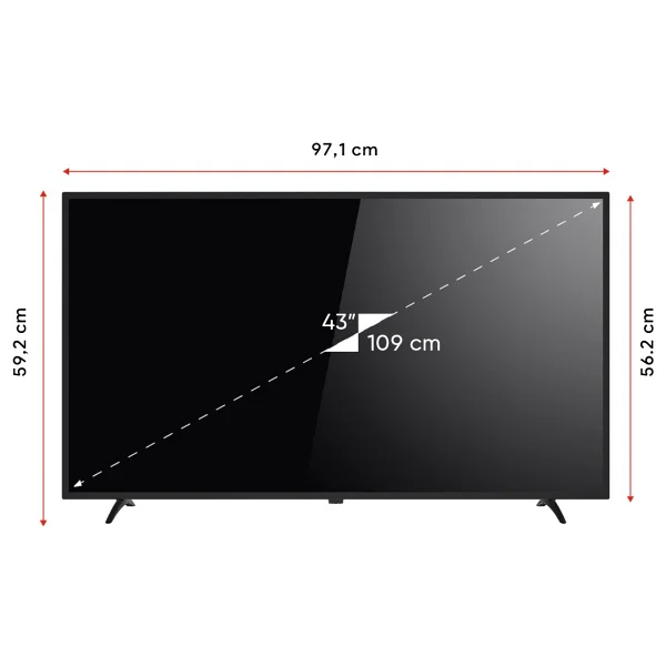 Next Ye-43020gg4 Full HD 43" 109 Ekran Uydu Alıcılı Google Smart LED TV - Görsel 3