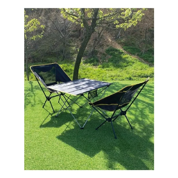 Nurgaz Ng-N034 Ultralight 74x55 Cm 2 Kişilik Alüminyum Kamp Masa Sandalye Takımı - Görsel 2