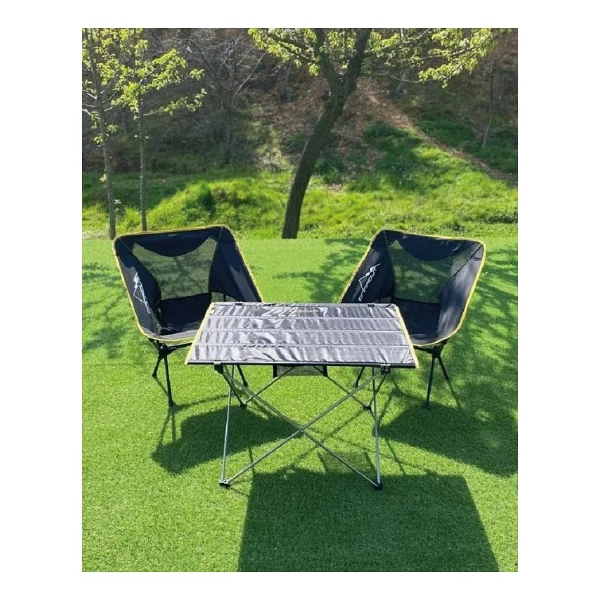 Nurgaz Ng-N034 Ultralight 74x55 Cm 2 Kişilik Alüminyum Kamp Masa Sandalye Takımı - Görsel 3