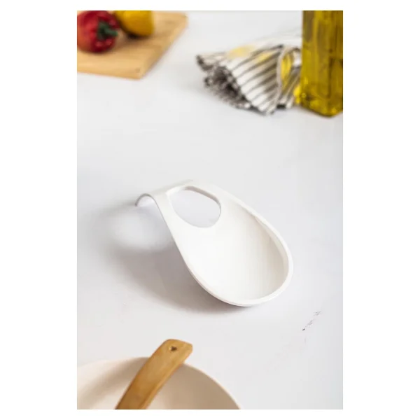 Ew's Kitchenware Akrilik Beyaz Tezgah Üstü Kirli Kaşıklık & Kepçe Altlığı - Görsel 3