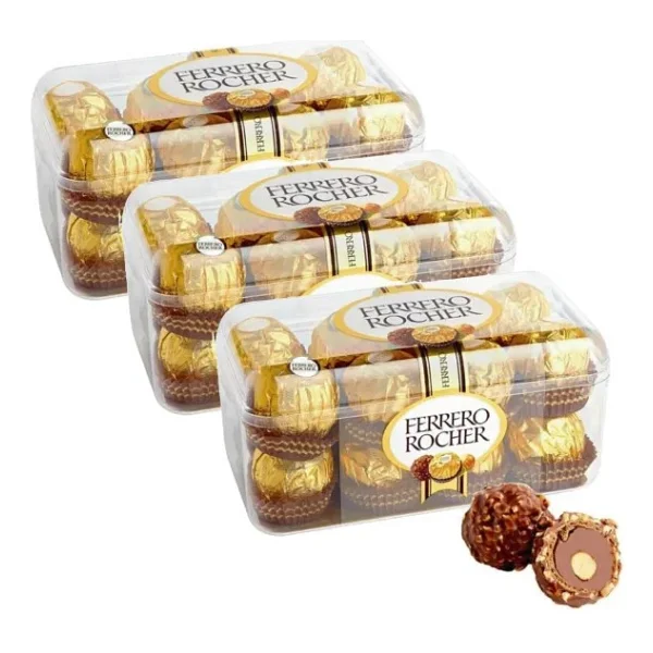 Ferrero Rocher T16 Fındıklı Çikolata 200 Gr 3'lü - Görsel 3