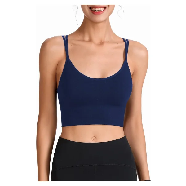 Ghassy Co. Kadın Cross Back Yoga Egzersiz Fitness Spor Sütyeni Crs003 Lacivert XS - Görsel 2