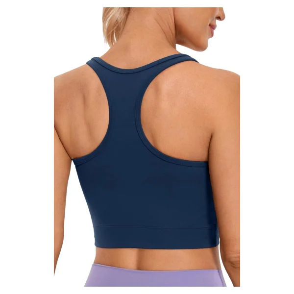 Ghassy Co. Kadın Racerback Running Yoga Egzersiz Fitness Spor Sütyen Crs004 Pudra L - Görsel 4