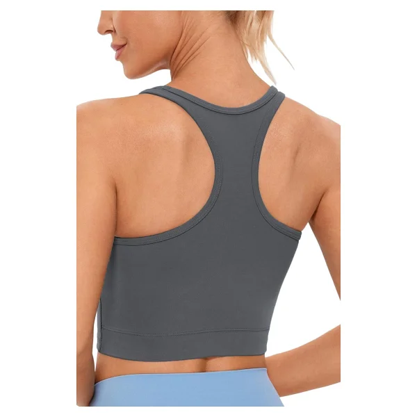 Ghassy Co. Kadın Racerback Running Yoga Egzersiz Fitness Spor Sütyen Crs004 Pudra L - Görsel 7