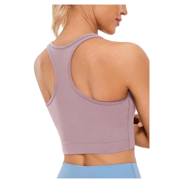 Ghassy Co. Kadın Racerback Running Yoga Egzersiz Fitness Spor Sütyen Crs004 Pudra L - Görsel 5