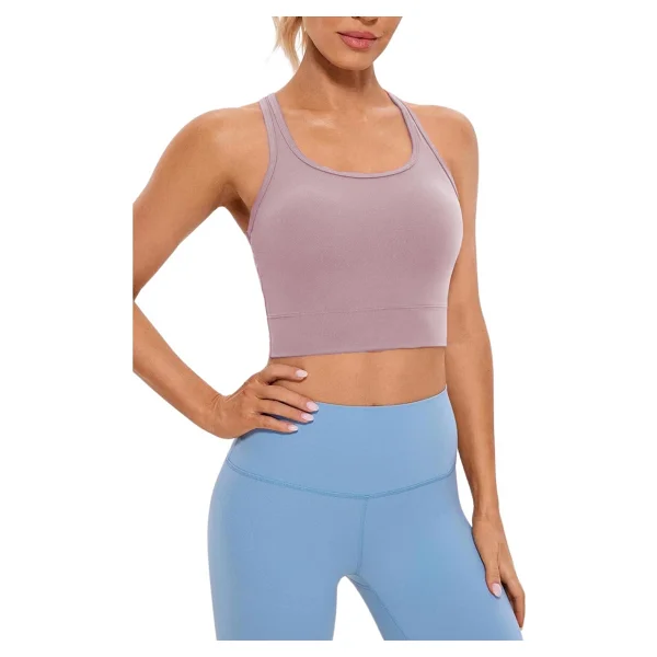 Ghassy Co. Kadın Racerback Running Yoga Egzersiz Fitness Spor Sütyen Crs004 Pudra L - Görsel 2