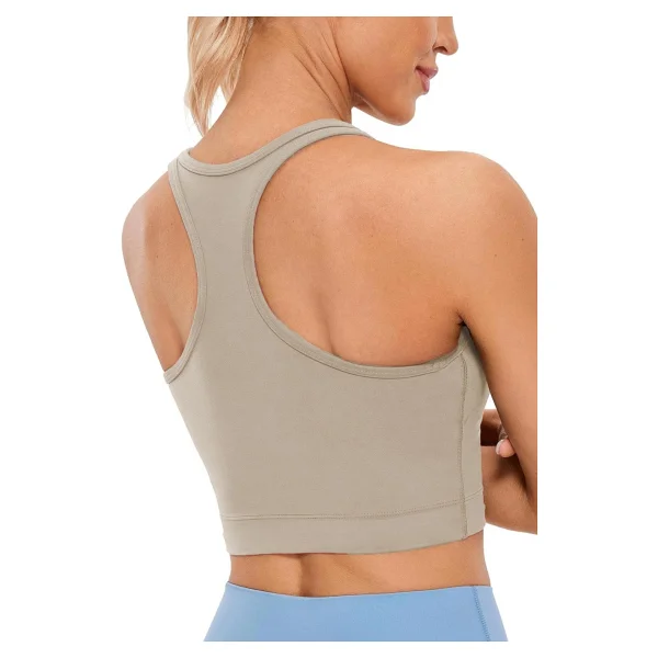 Ghassy Co. Kadın Racerback Running Yoga Egzersiz Fitness Spor Sütyen Crs004 Pudra L - Görsel 6