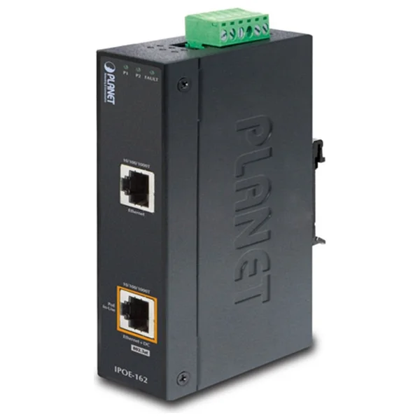 Planet Endüstriyel Tip Ieee 802.3at Gigabit High Power Over Ethernet Injector (Mid-Span 30 Watt)Industrial Ieee 802.3at Gigabit Power Over Ethernet Plus Injector (Mid-Span 30 Watts) - Görsel 2