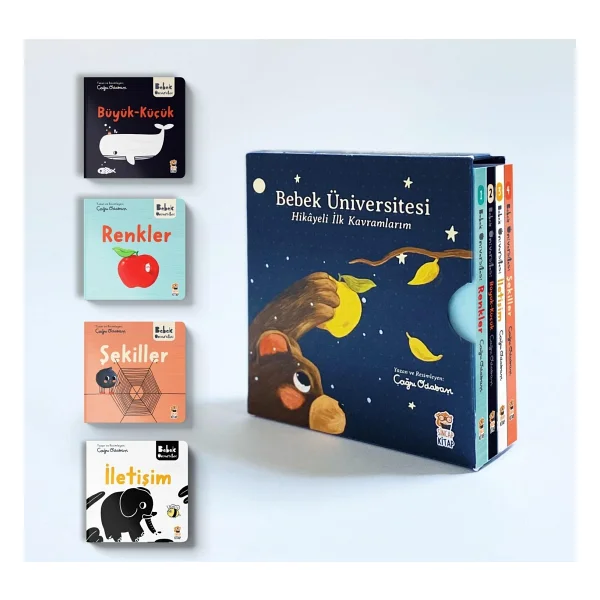 Bebek Üniversitesi - Hikayeli İlk Kavramlarım 1 (4 Kitap Set) - Çağrı Odabaşı - Görsel 9
