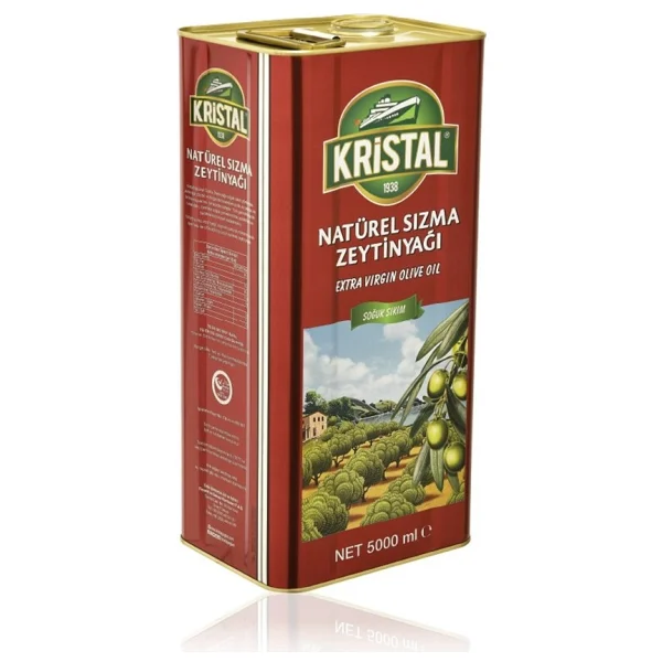 Kristal Dolgun Güçlü Natürel Sızma Zeytinyağı 5 Lt - Görsel 2