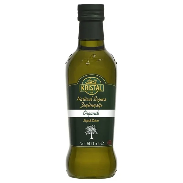 Kristal Organik Natürel 500 Ml Cam Sızma Zeytinyağı - Görsel 4