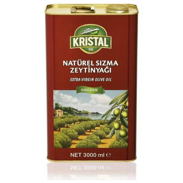 Kristal Dolgun Güçlü Natürel Sızma Zeytinyağı 3 Lt - Görsel 5