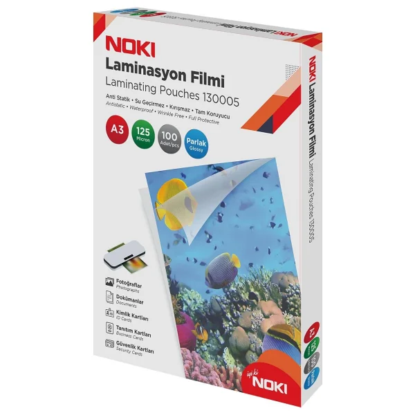 Noki 130005 A3 125 Mikron 100'lü Laminasyon Kağıdı - Görsel 2