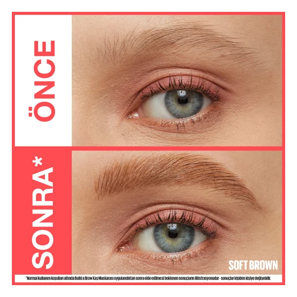 Maybelline New York Build A Brow 2 İn 1 Soft Brown Kaş Kalemi Ve Jeli - Görsel 3