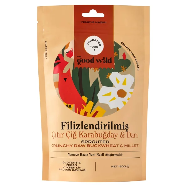 The Good Wild Filizlendirilmiş Çıtır Çiğ Karabuğday Ve Darı 150 Gr - Görsel 6