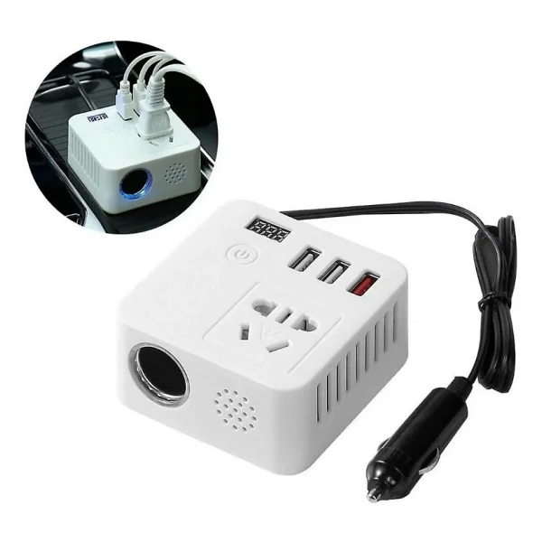 Stylemall Çok Fonksiyonlu USB Araç İnvertörü 12v/24v 220v Güç Dönüştürücü (4767) - Görsel 5