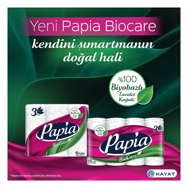 Papia Biocare 16'lı Tuvalet Kağıdı - Görsel 3