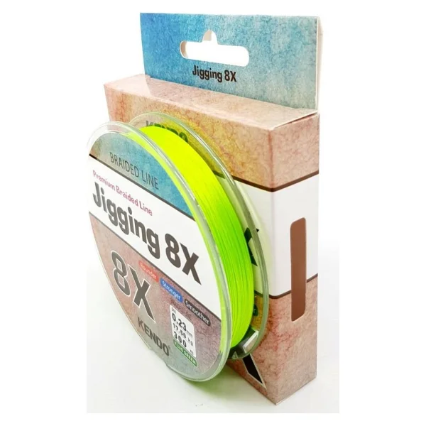 Kendo Jigging 8X Flash 300 m 0.18 mm 11.6 kg Fluo Green İp Misina - Görsel 5