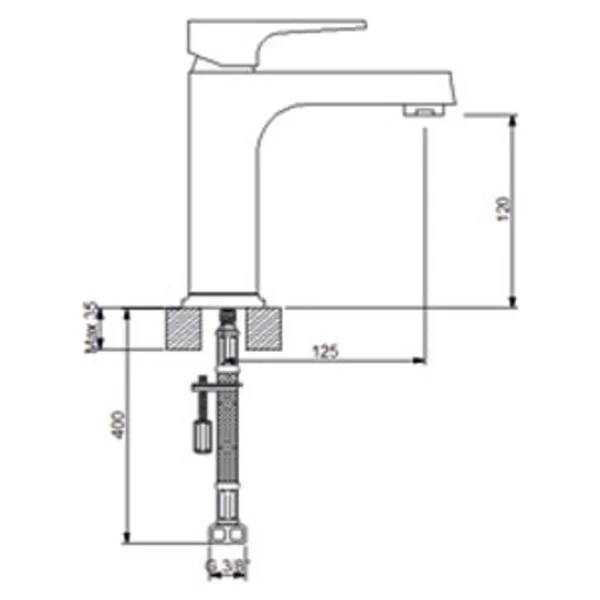 Newarc Aqua 941521 Lavabo Bataryası - Görsel 6