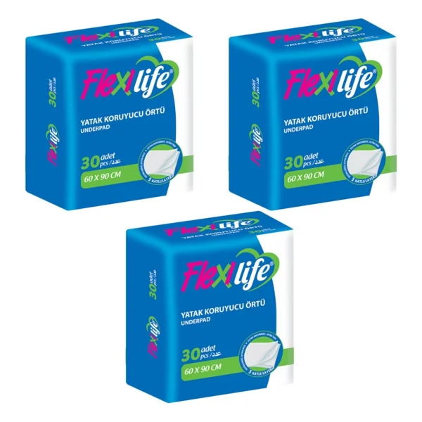 Flexi Flexilife Evcil Hayvan Çiş Pedi Yatak 60x90 Cm 90 Kullanım - Görsel 3