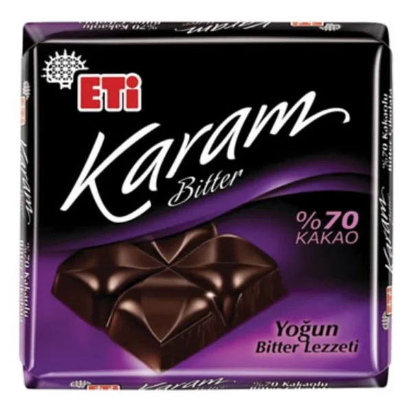 Eti Karam %70 Kakaolu Bitter Çikolata 60 Gr - Görsel 2