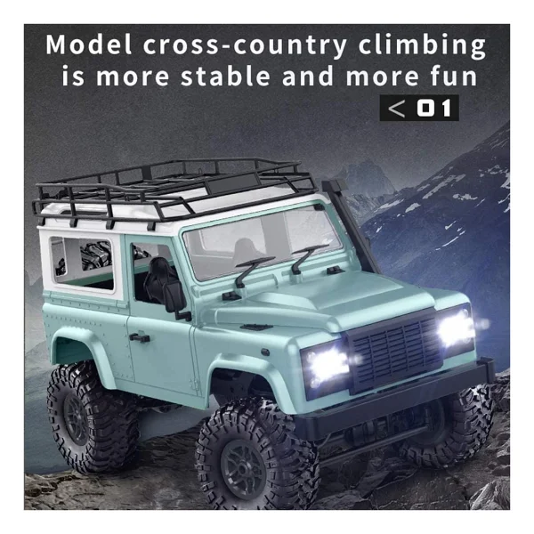 Gepettoys Rock Crawler 1/12 4wd 2.4g Uzaktan Kumanda Yüksek Hızlı Off Road Kamyon Rc Araba LED 4 X 4 - Görsel 3