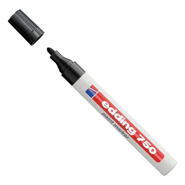 Edding 750 Boya Dekor Siyah Marker Kalemi - Görsel 6