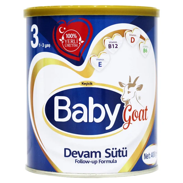 Baby Goat 3 Keçi Sütü Bazlı Biberon Maması 400g 12-24 Ay İçin Sütlü Formül - Görsel 4