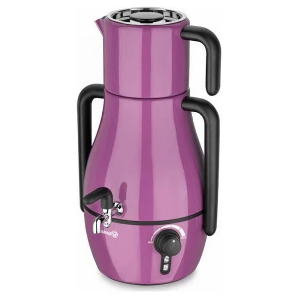 Korkmaz A337-03 Demfora Violet 2000 W Çelik Semaver - Görsel 3