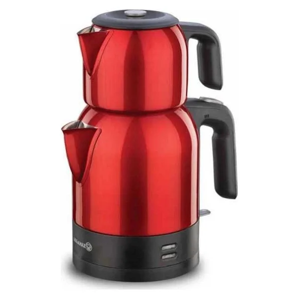 Korkmaz A359-06 Demkolik Satin Siyah 1600 W Çelik Çay Makinesi - Görsel 5