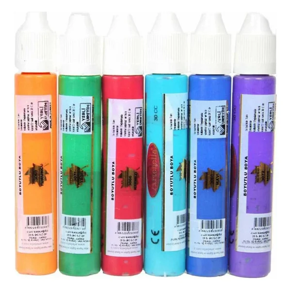 Artebella Boyutlu Boya Opak 6'lı Set Absbo001 - Görsel 2