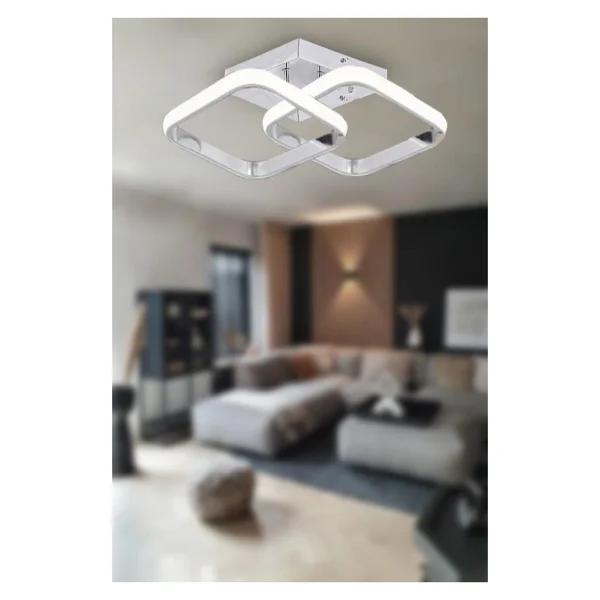 Eray Aydınlatma 9253 Krom Plafonyer LED Avize - Görsel 2