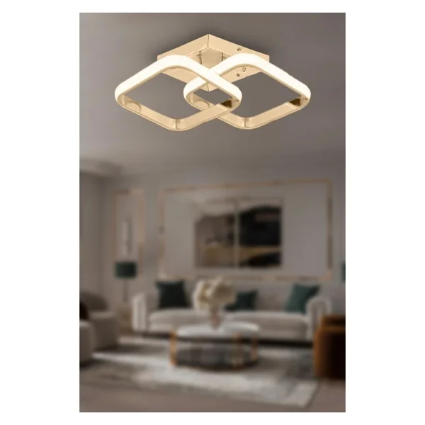 Eray Aydınlatma 9253 Altın Plafonyer LED Avize